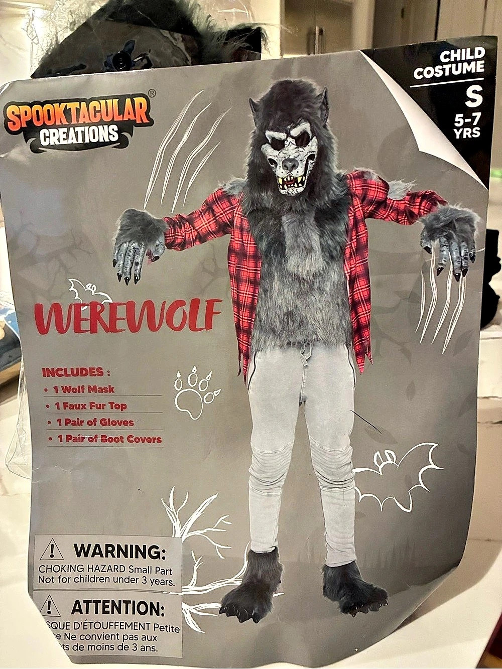Spooktacular Creations Werewolf Halloween Costume Boys Small